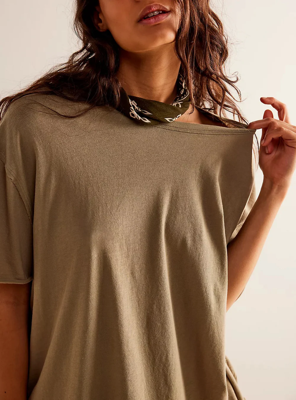 We The Free Nina Tee - Olive Stone