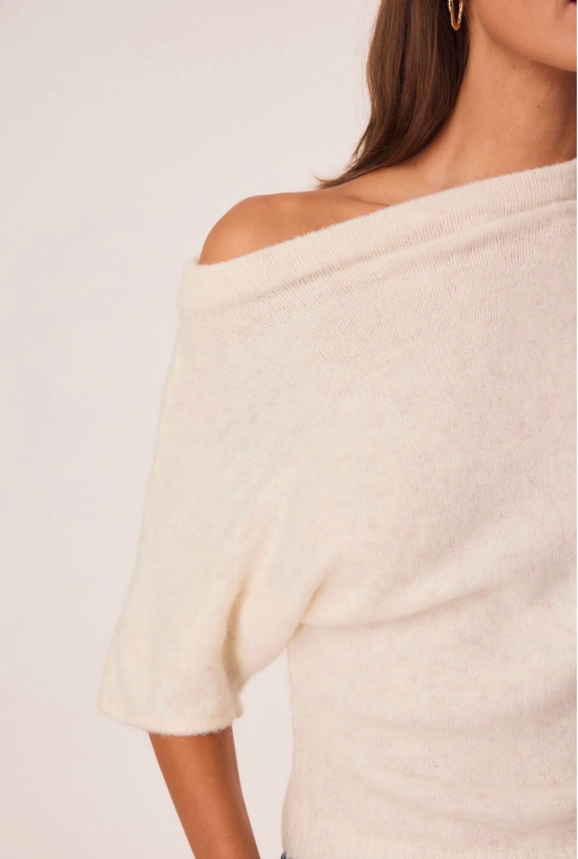 SNDYS Wilda Top | Off Shoulder Knit Top AU
