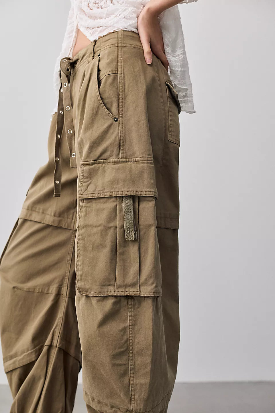 We The Free Reef Curved Twill Cargo Pants | Free People