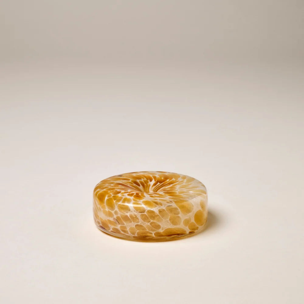 Glass Marble Holder Brown | Incense Holder | Gentle Habits