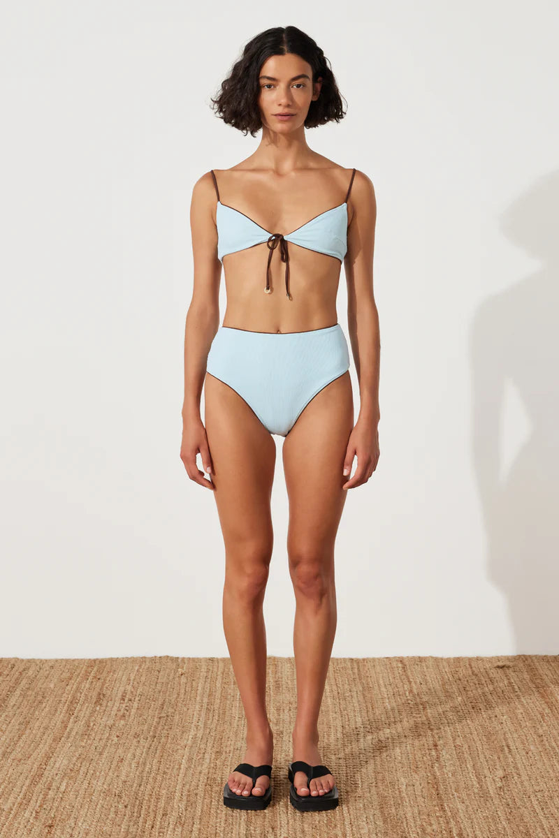 SKY RIB WAISTED FULL BRIEF