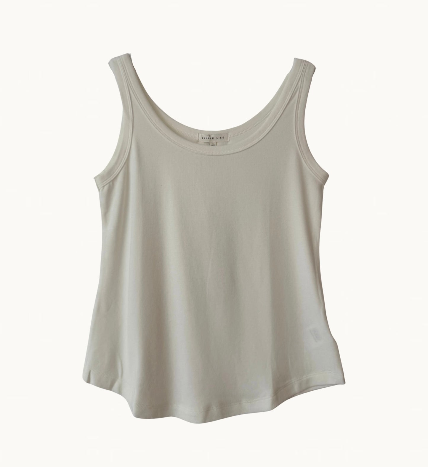 Little Lies Tara Tank | White Scoop Neck Tank Australia