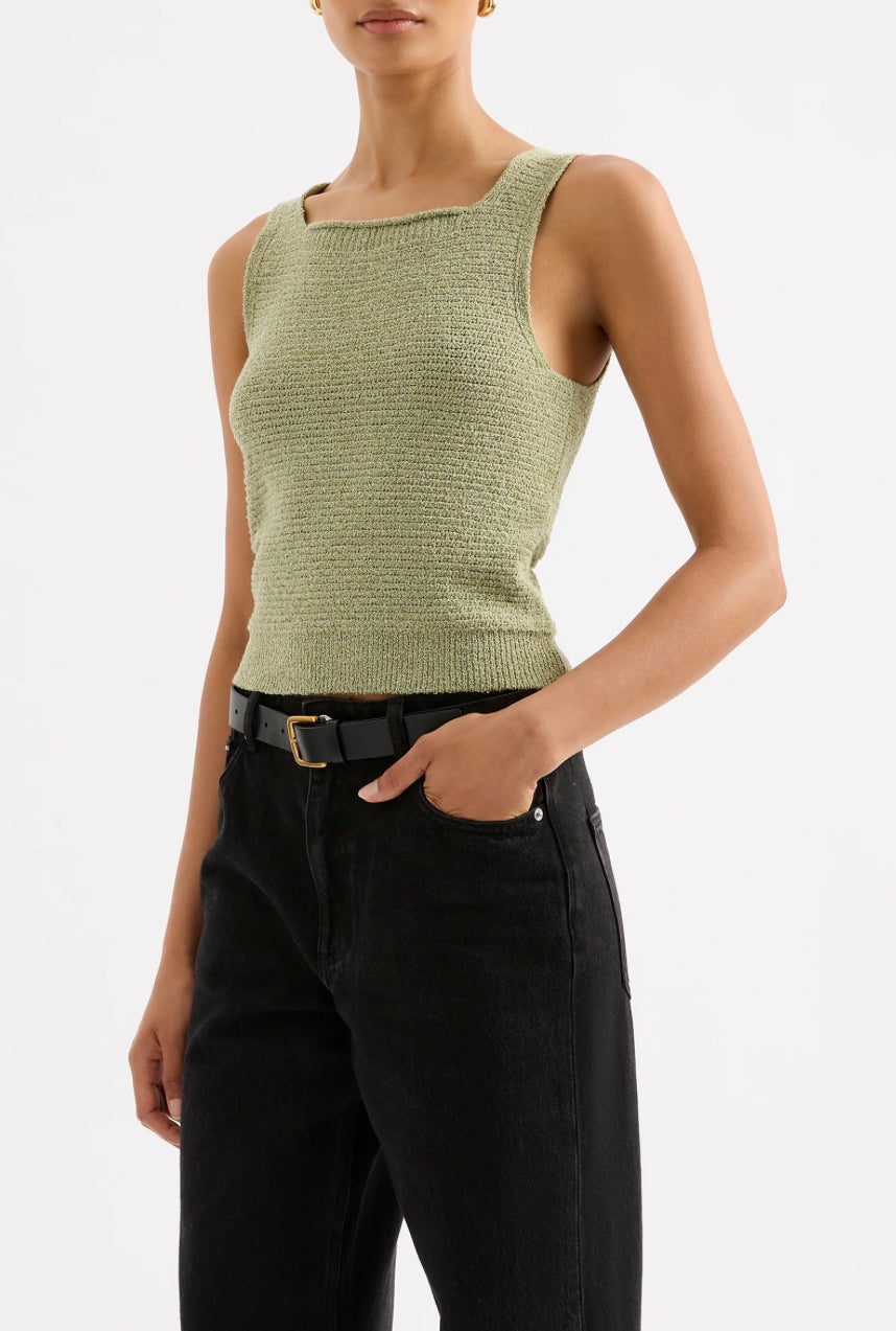 Miru Knit Tank - Lime