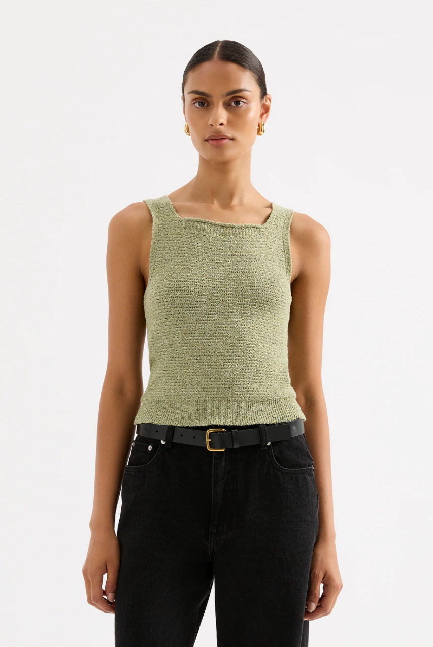 Miru Knit Tank - Lime