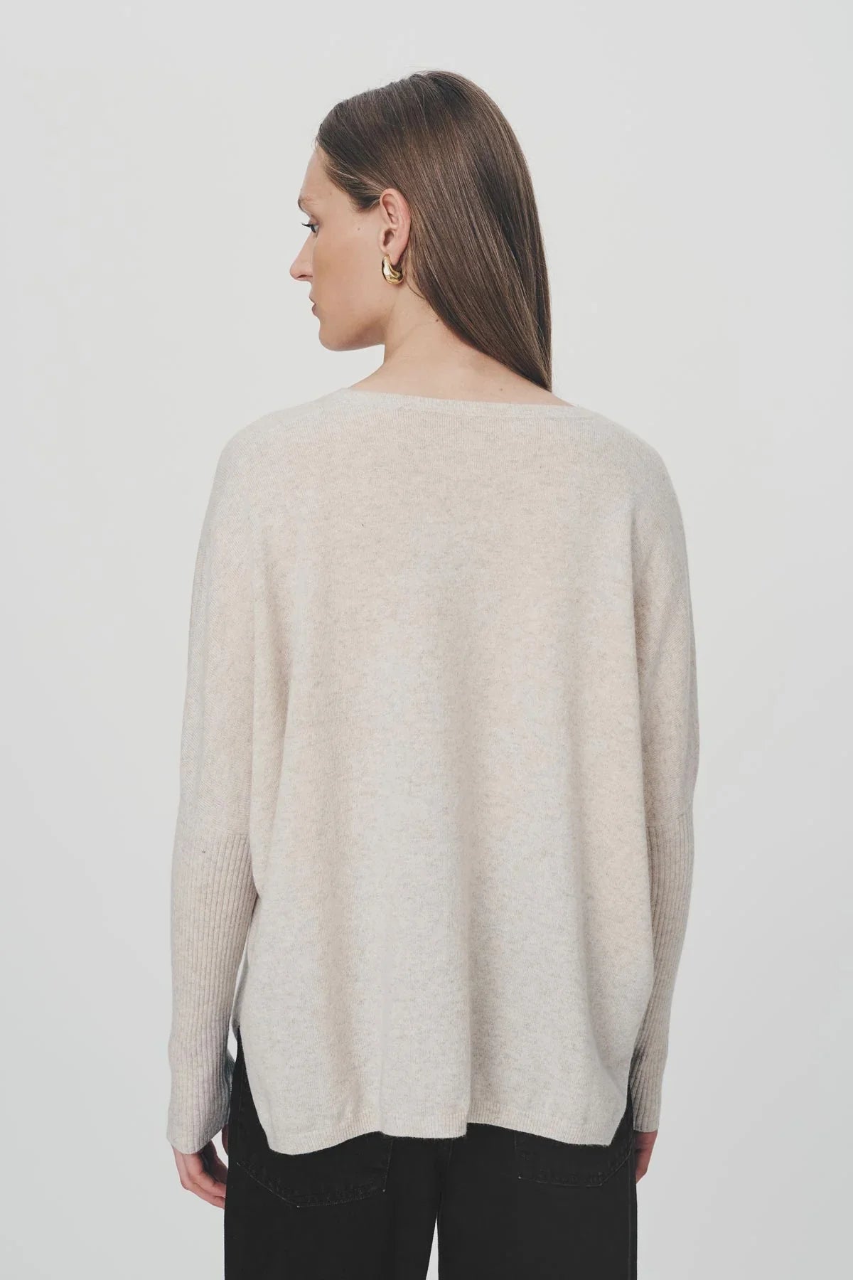 Enzo Merino Knit Jumper - Oat Marle