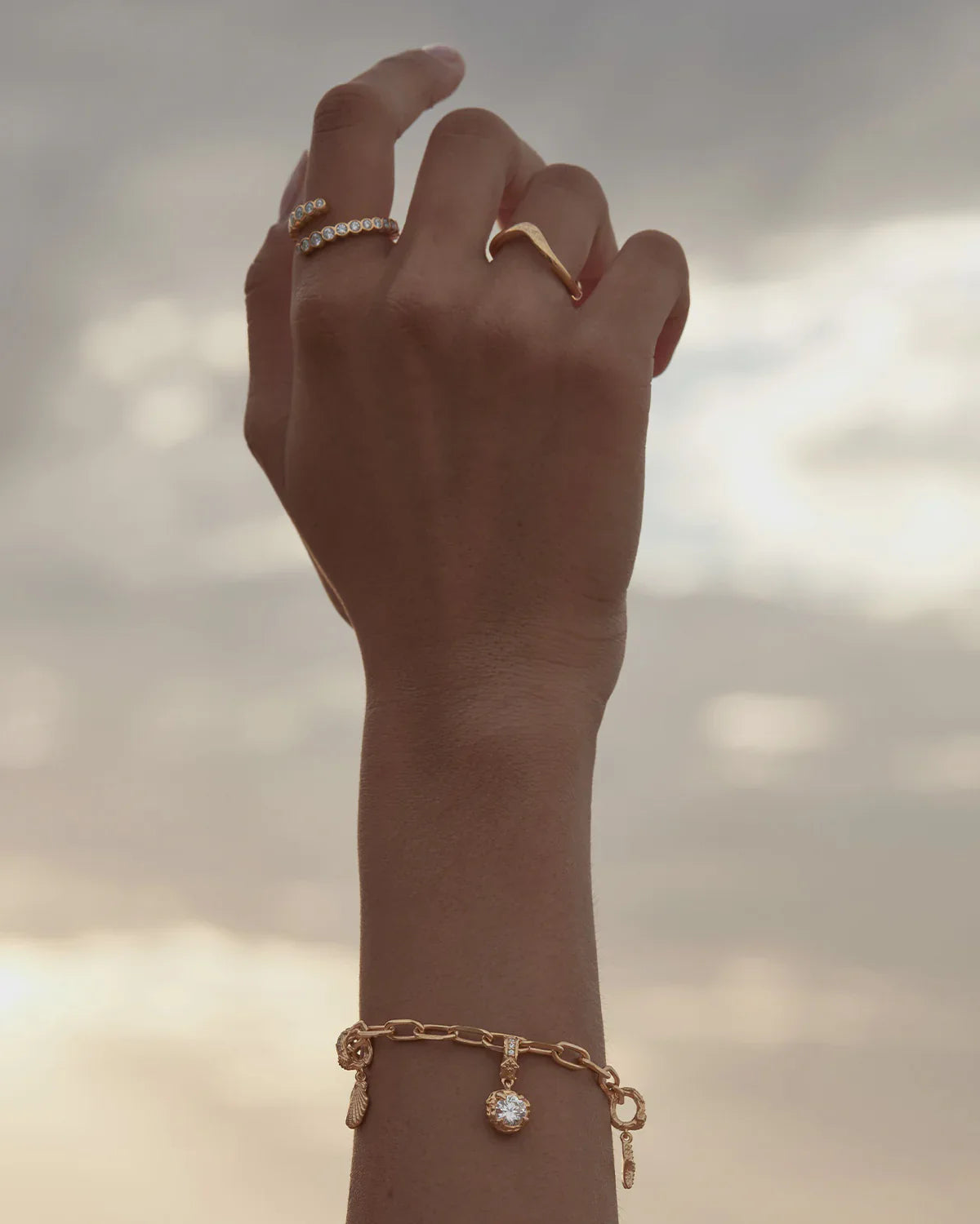 18k Gold Vermeil Endless Tides Ring