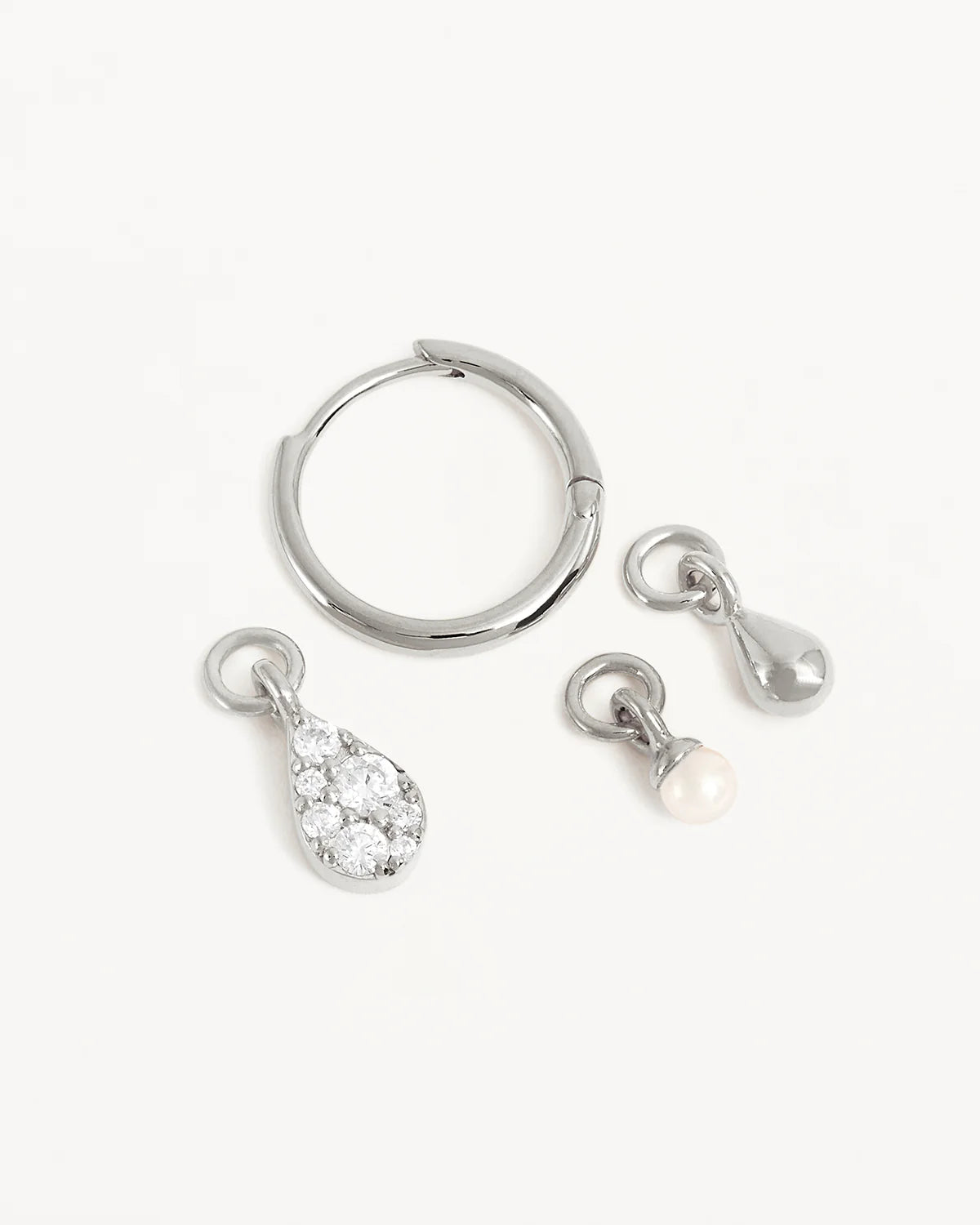 Sterling Silver Ocean Mist Hoops