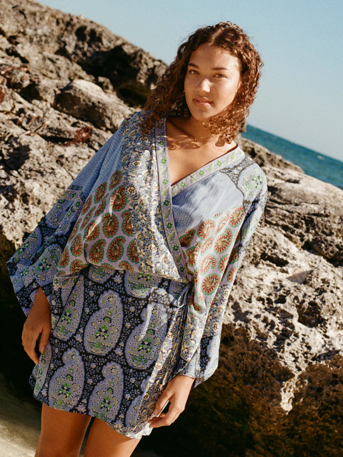 Onda Silk Robe Dress