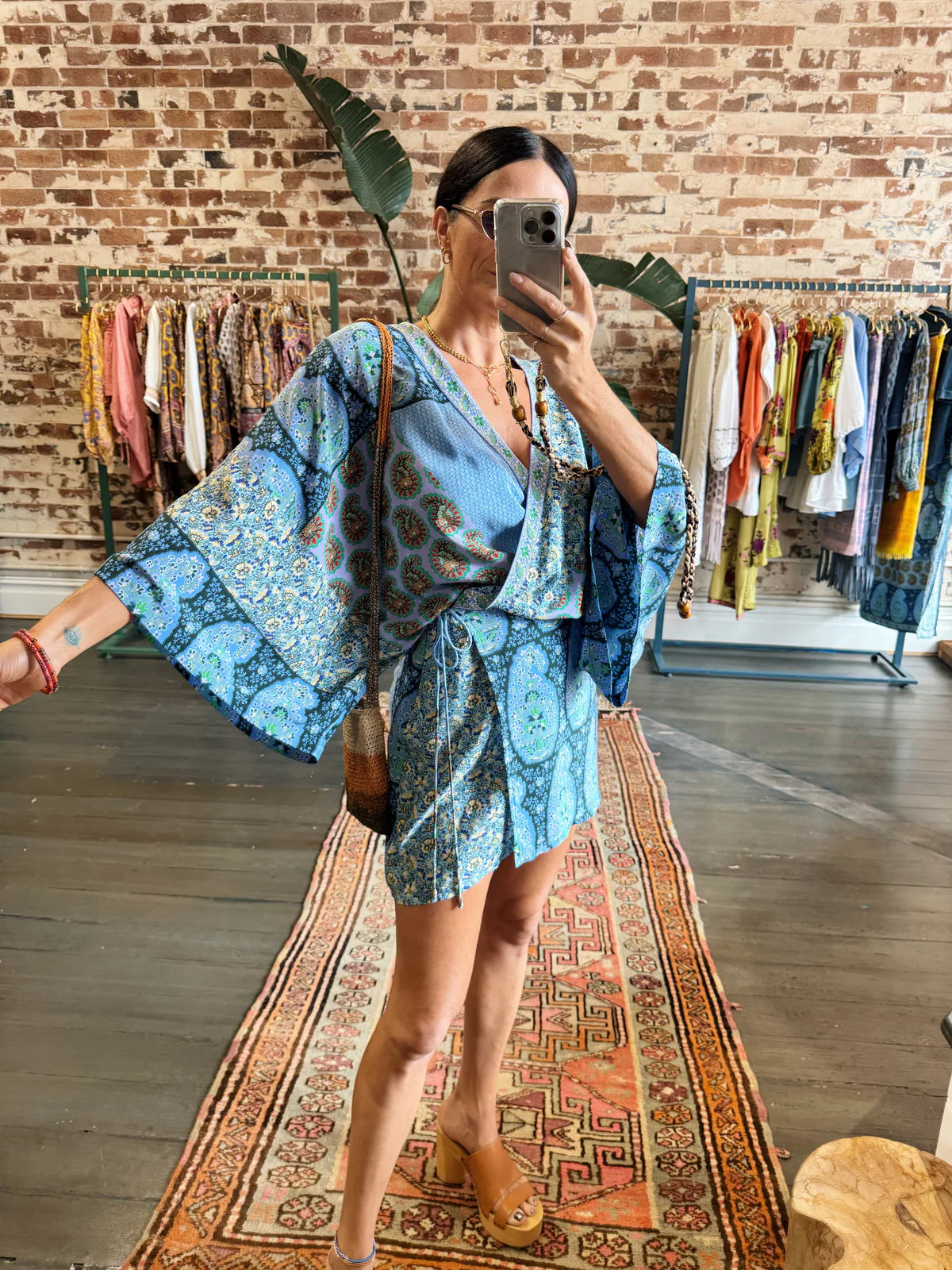 Onda Silk Robe Dress