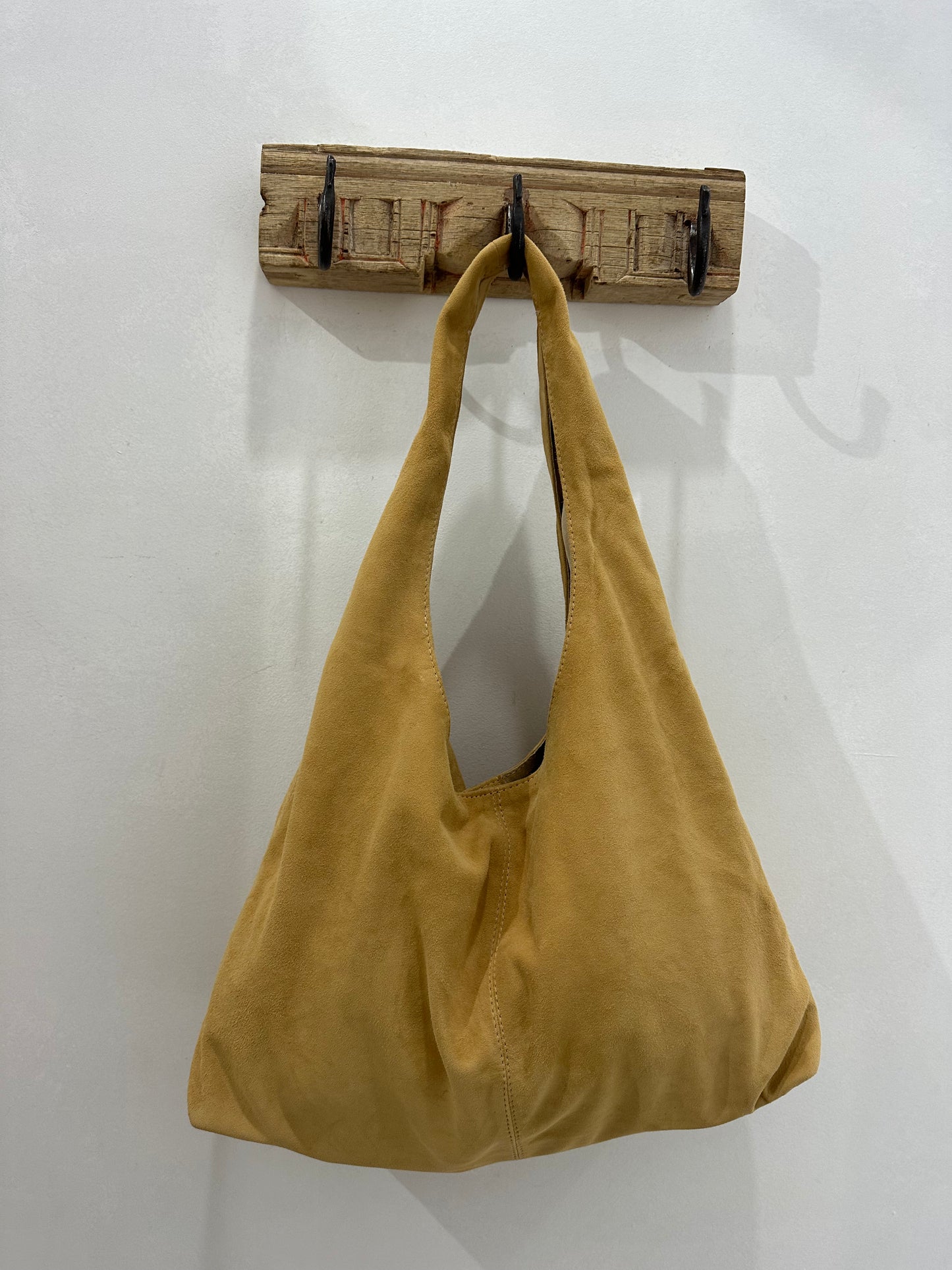 Suede Tote - Sand