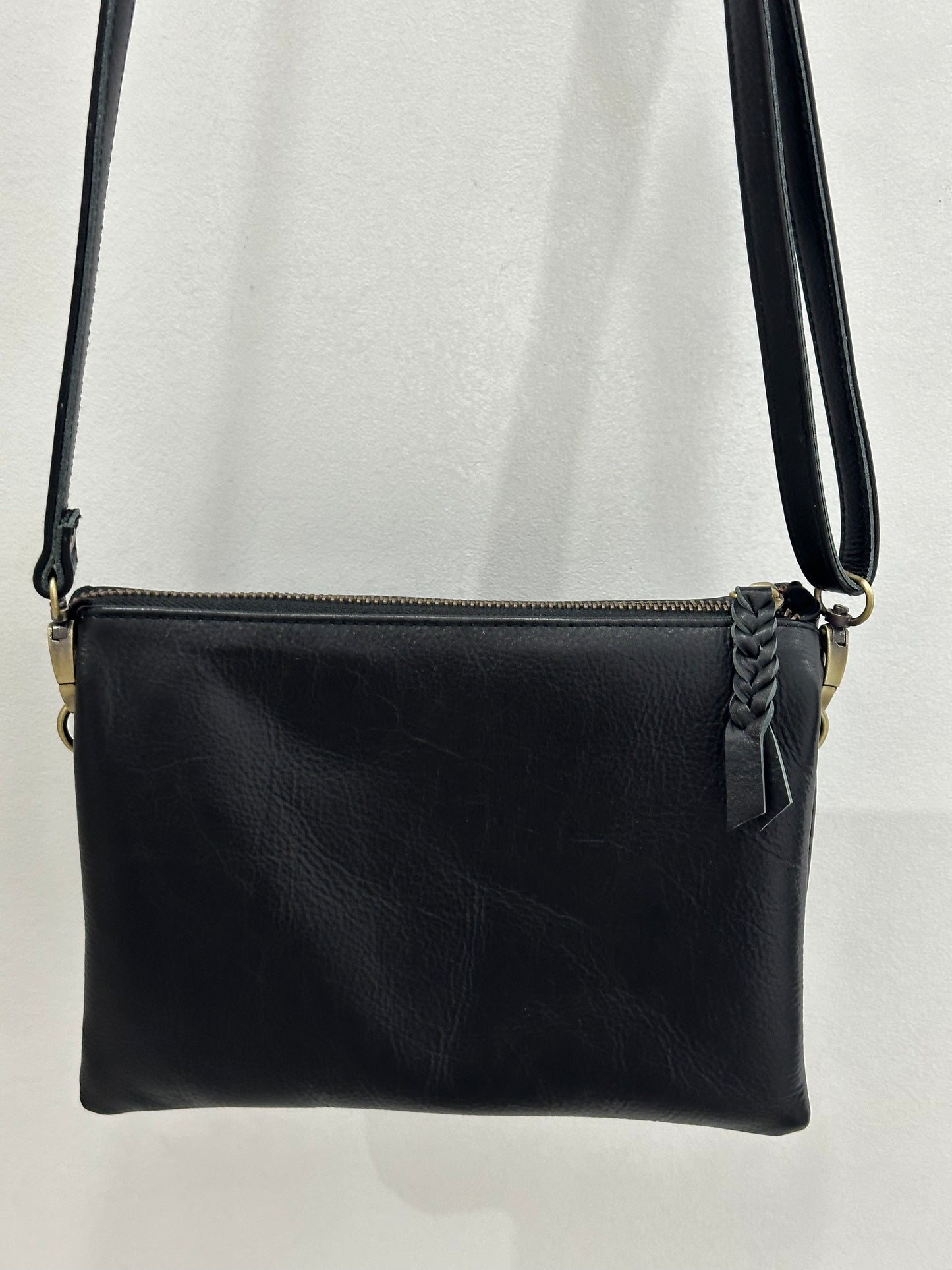 Mini Leather Handbag - Black