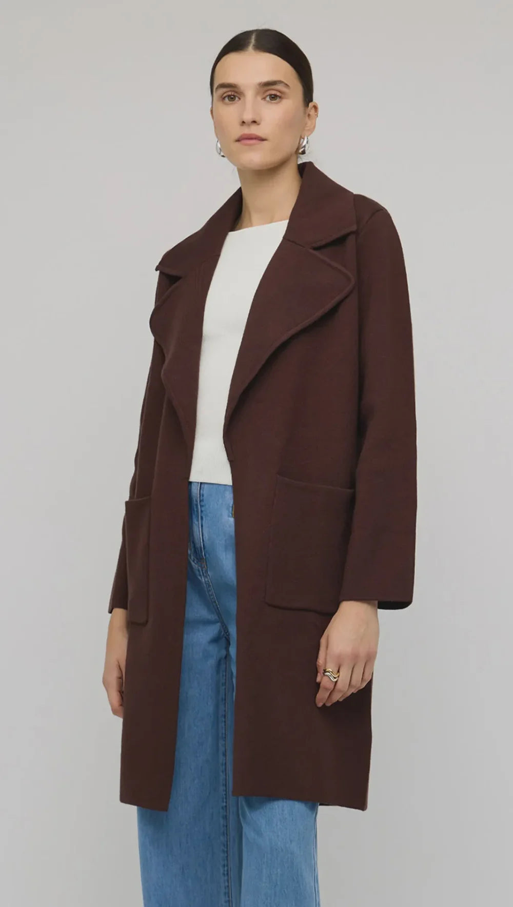 Core Coatigan - Chocolate