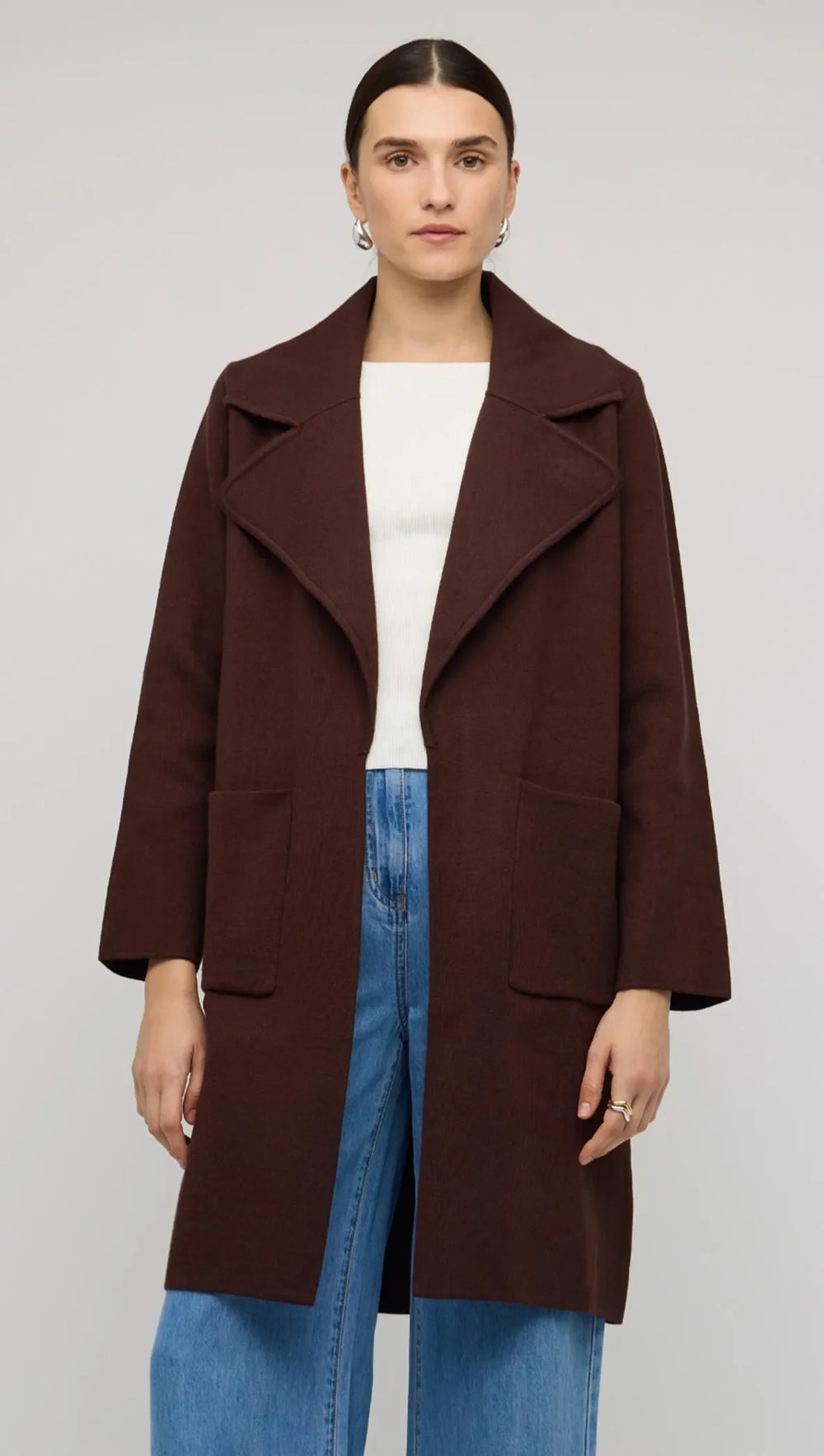 Core Coatigan - Chocolate