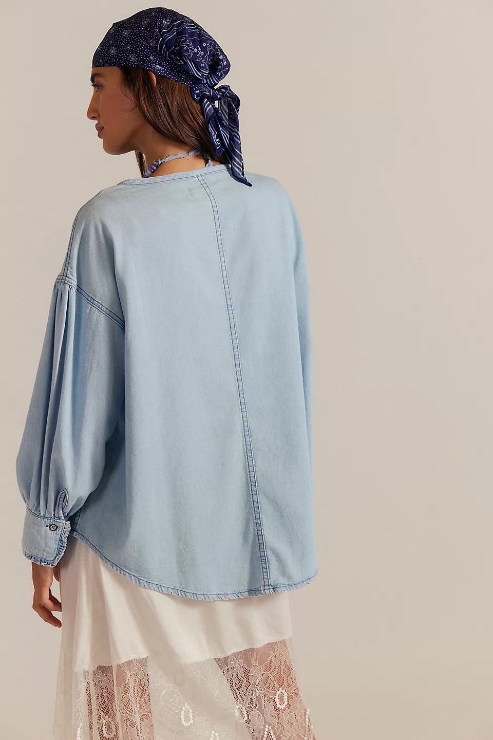 We The Free Denim Dreaming Pullover