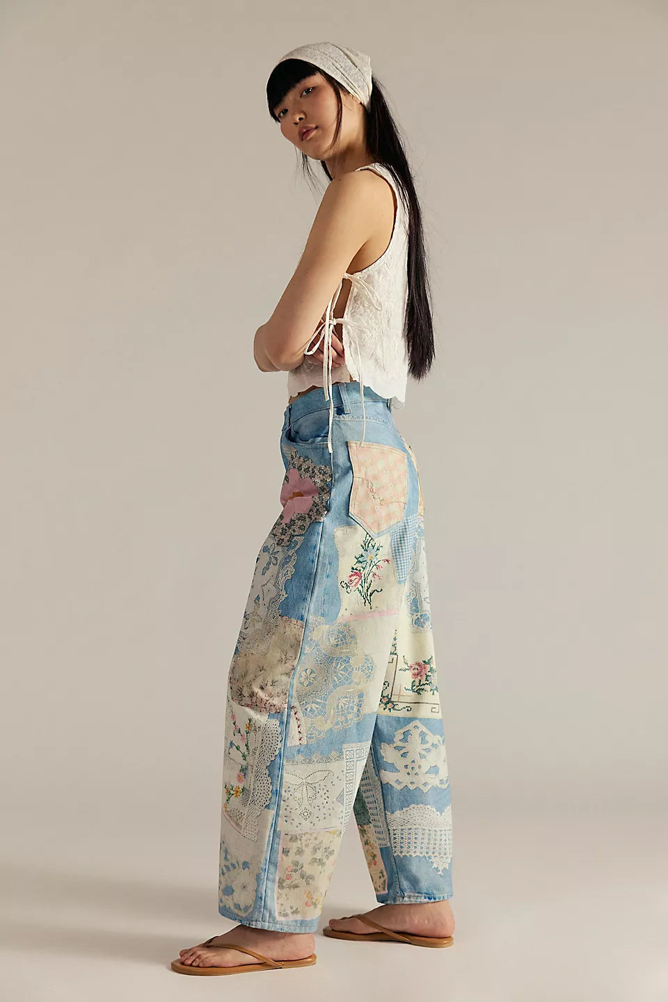 We The Free Illusions Printed Relaxed Jeans