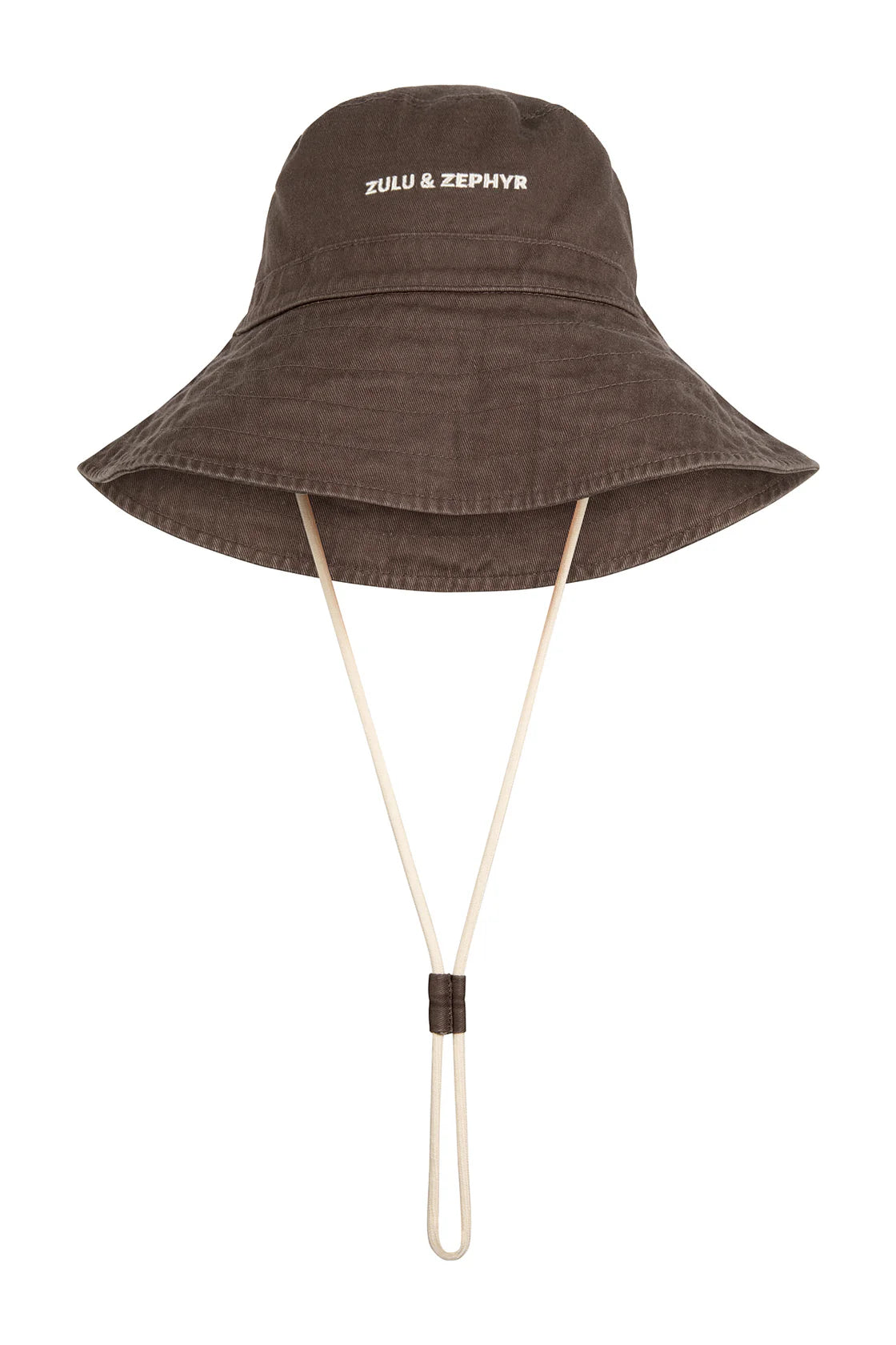 ZZ LOGO BUCKET HAT - COCOA