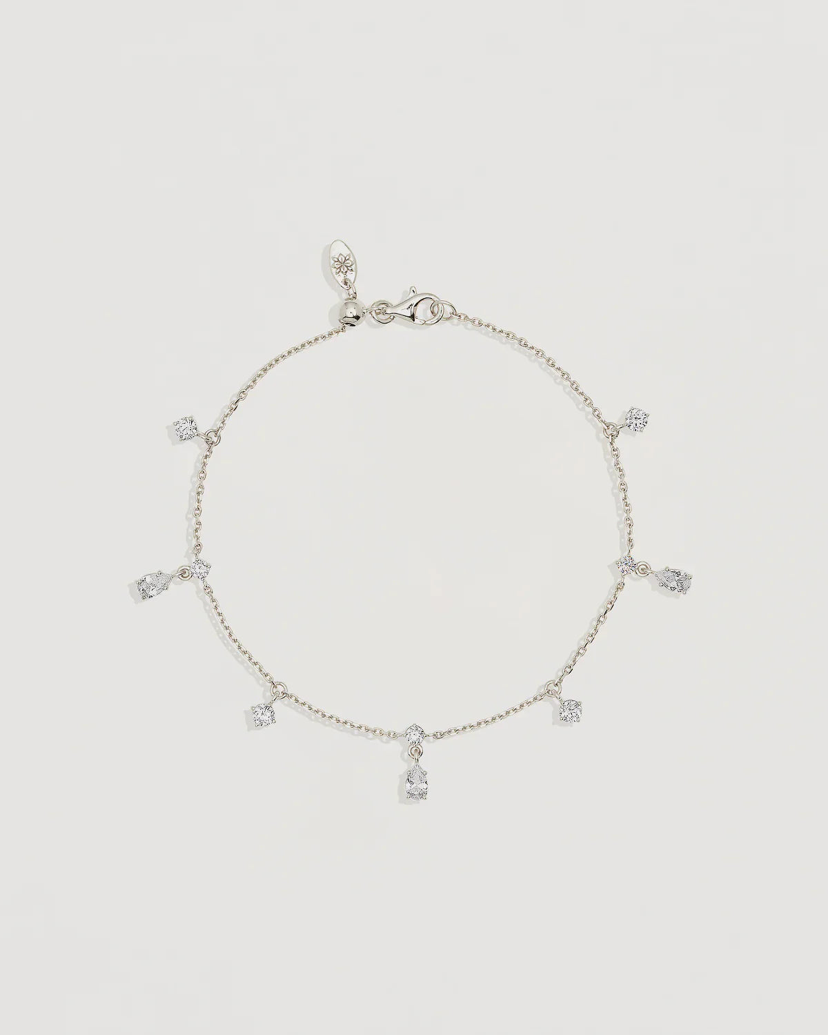 Sterling Silver No Rain, No Flowers Bracelet