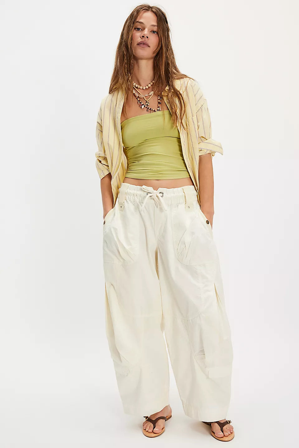 We the Free Onset Pull-On Cargo Pants - Tofu