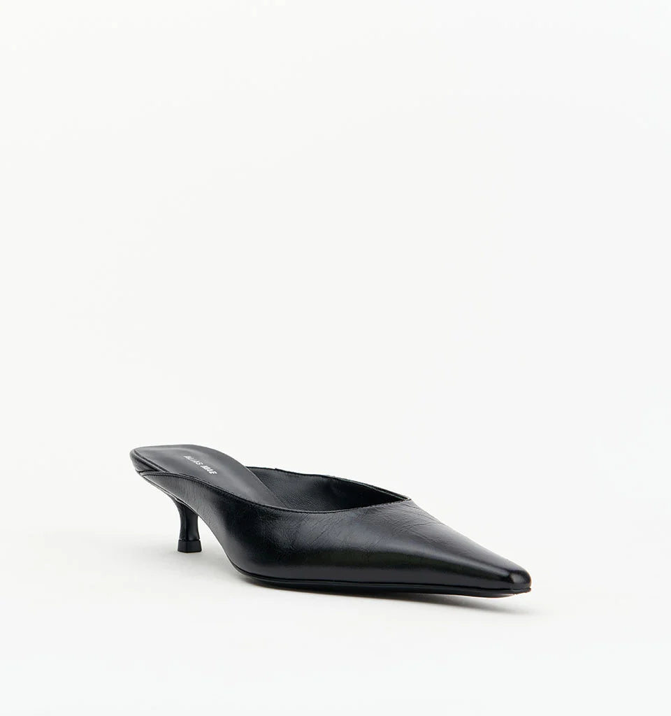 Geneva - Black Crinkle Leather