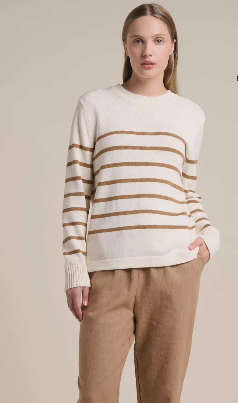Little Lies Serena Striped Knit Top | Studio Row