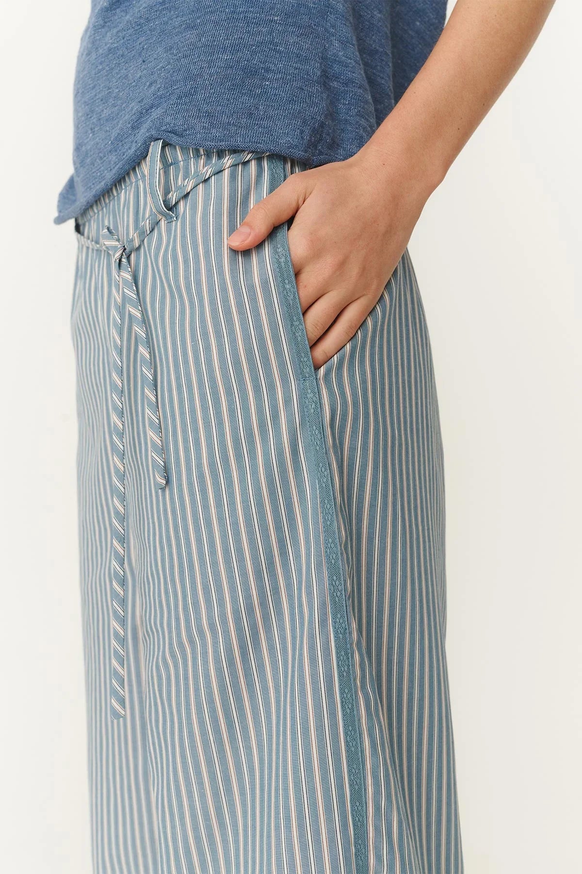 Rowie Gabe Lounge Pants Dusty Blue