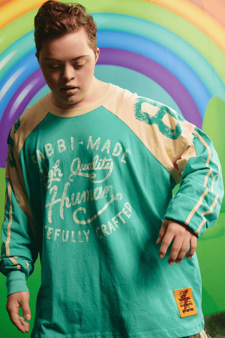 THE HIGH QUALITY HUMAN LONG SLEEVE TEE - GREEN