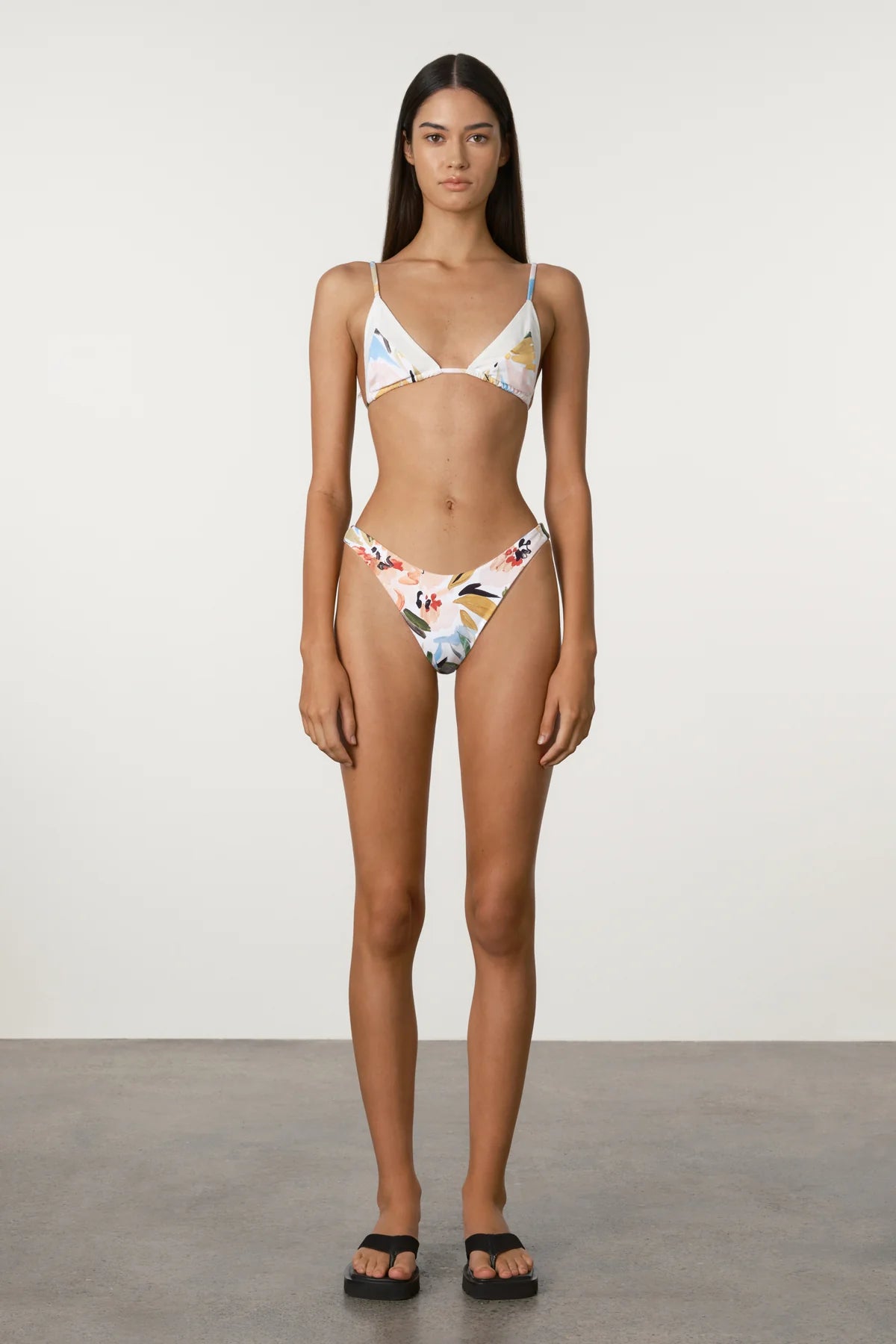 Summer Floral Panelled Triangle