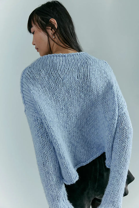 Opal Sweater- Cashmere Blue