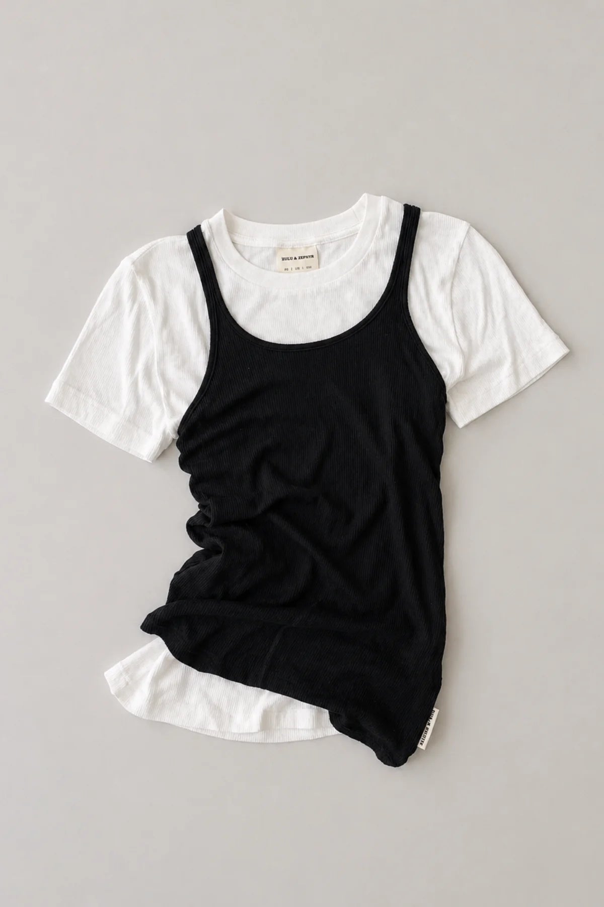 Rib Hemp Jersey Tank - Black | Zulu & Zephyr AU