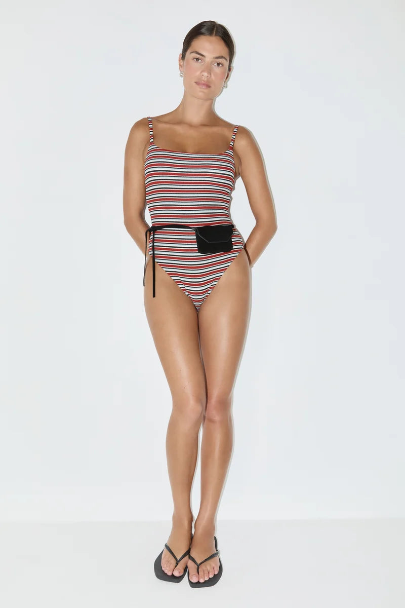 Towelling One Piece - Bold Stripe | Zulu & Zephyr AU