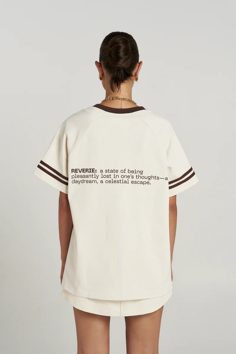 Reverie V Neck Tee | Summi Summi Cotton V-Neck