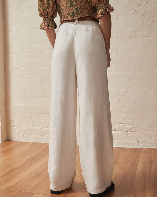 The Paola Pants - Vintage White