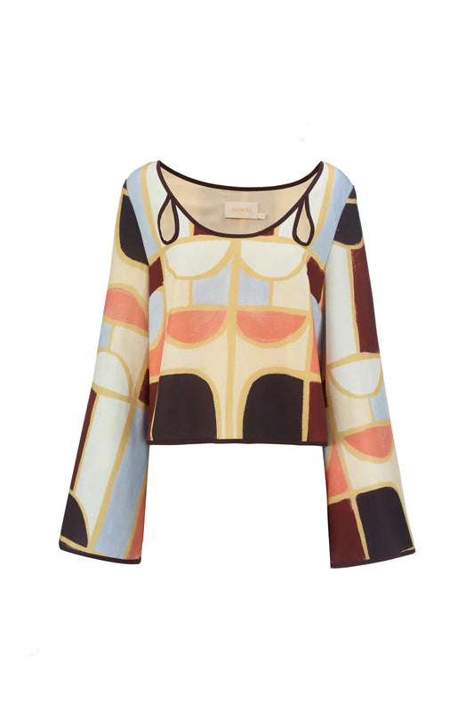 The Elena Tencel Top