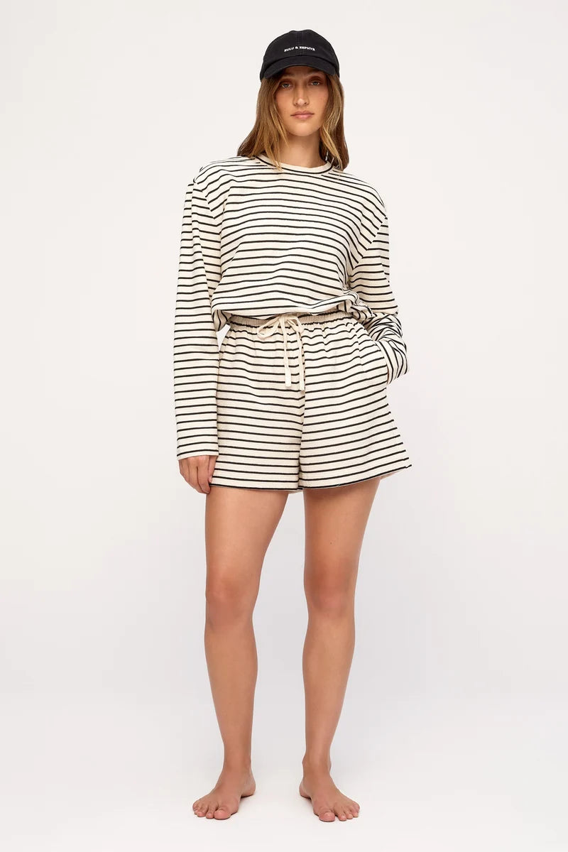 Jersey Sport Short - Black Stripe | Zulu & Zephyr AU