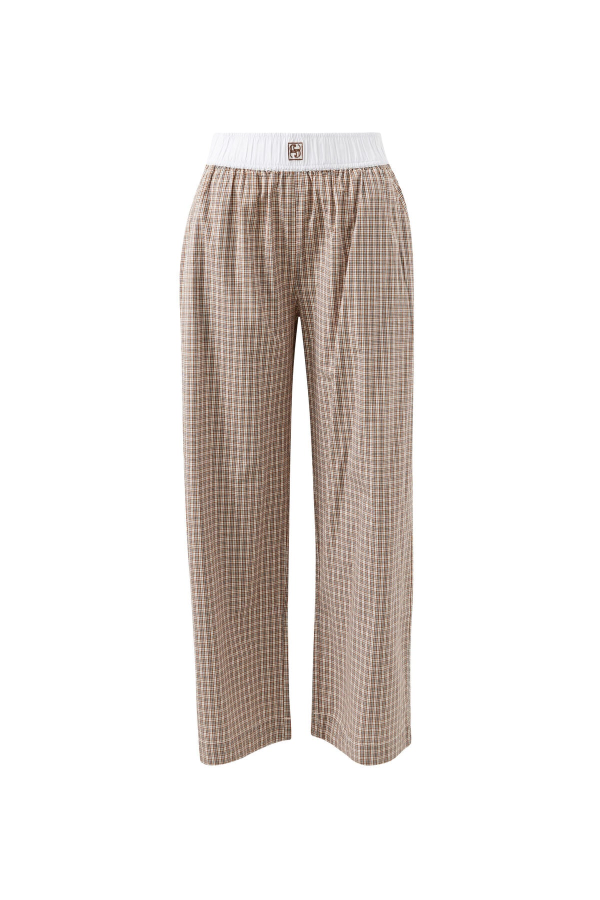 THE LOUNGE PANT/TOFFEE CHECK