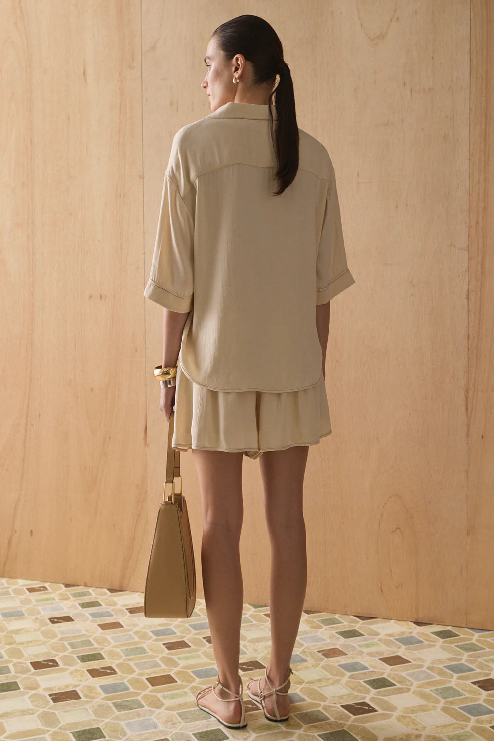 The Ayanna Shirt-Sand