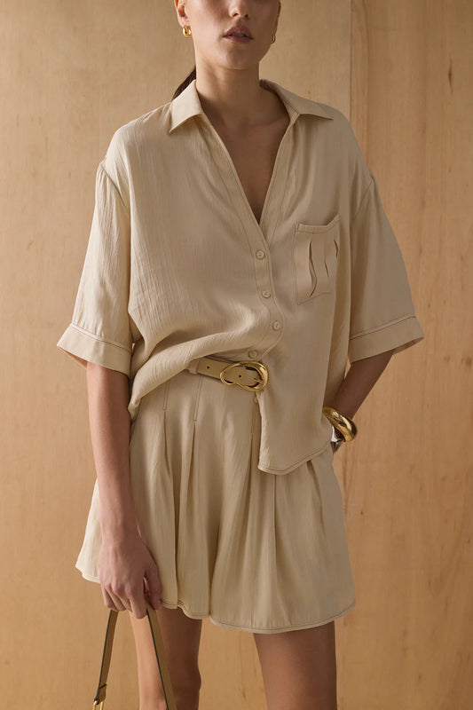 The Ayanna Shirt-Sand