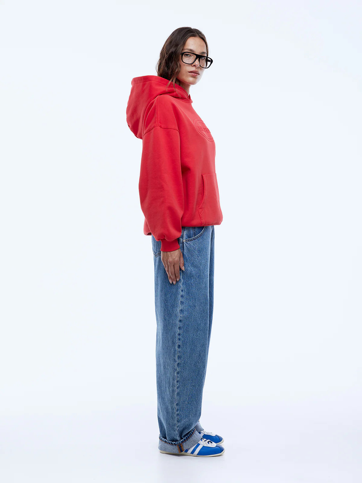 ENA PELLY WASHED DEBOSSED HOODIE