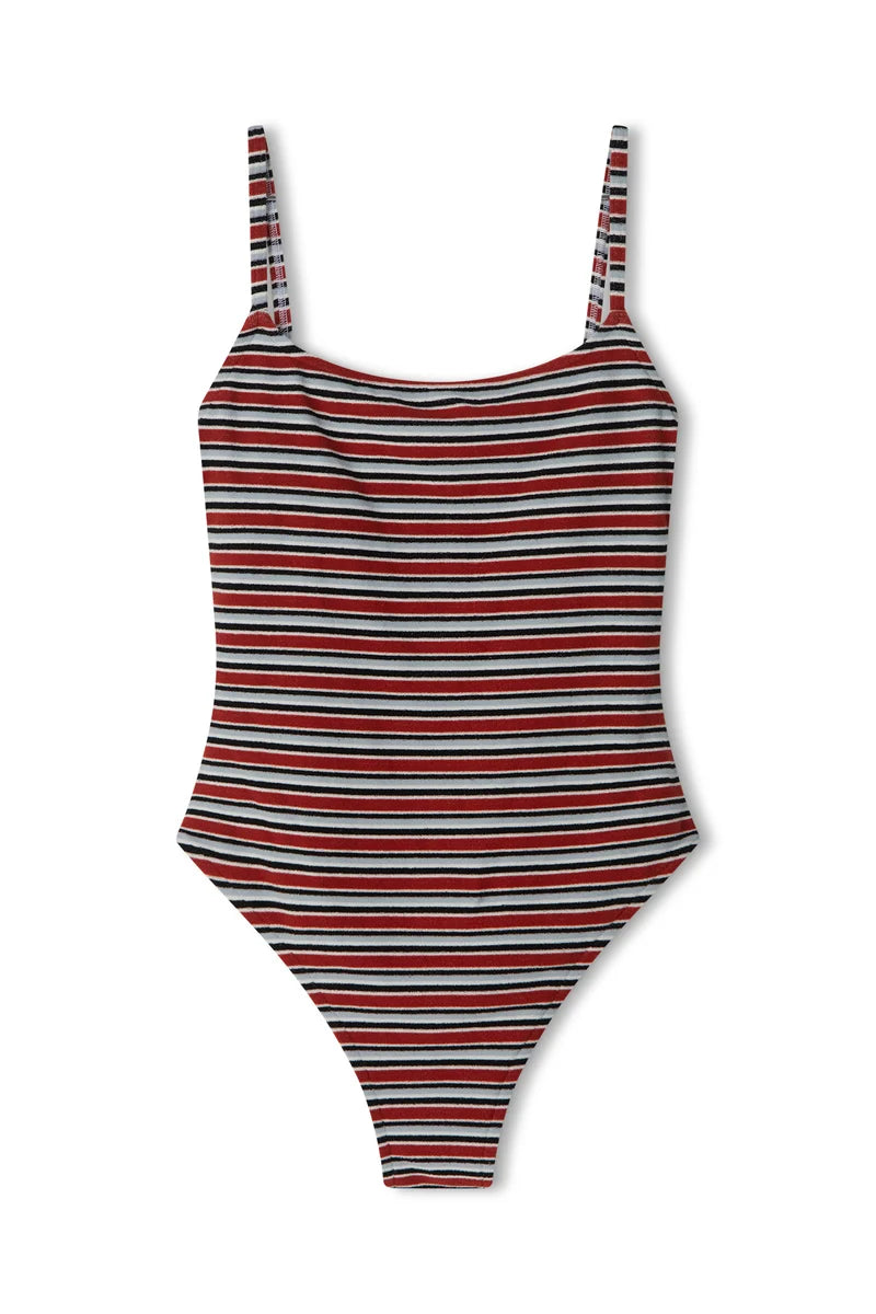 Towelling One Piece - Bold Stripe | Zulu & Zephyr AU