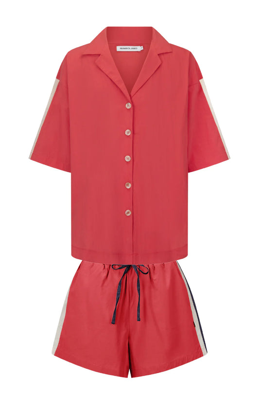 San Sebastian Shirt Set Dusty Red