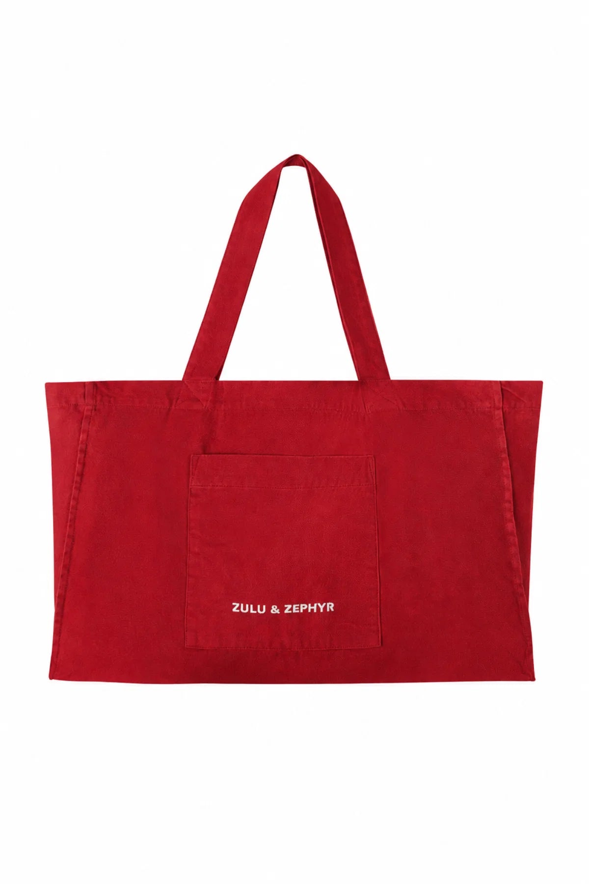 Cotton Canvas Tote Bag - Red | Zulu & Zephyr AU