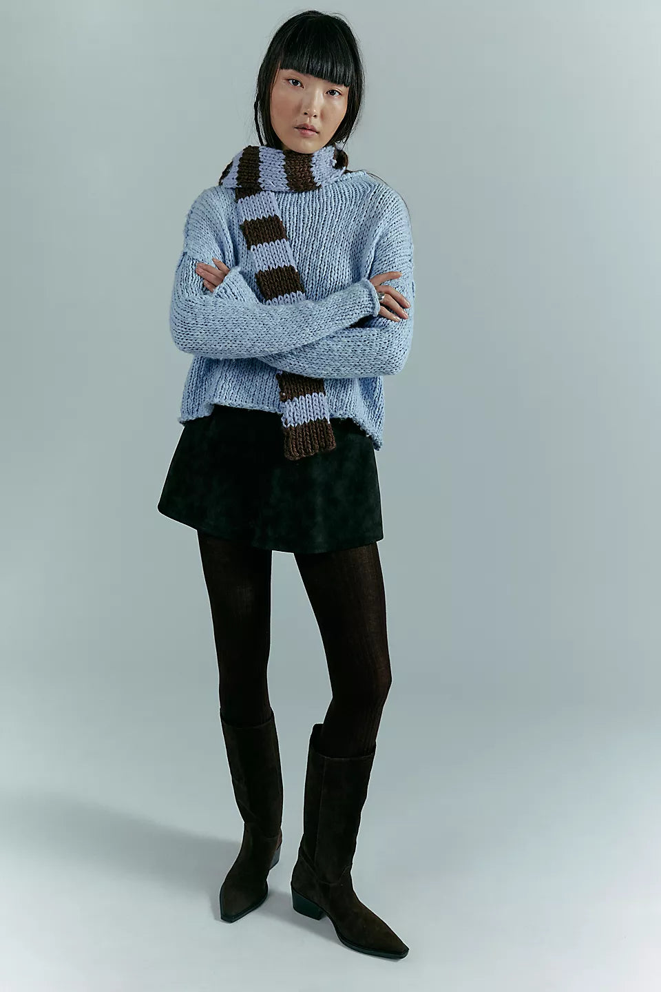 Opal Sweater- Cashmere Blue