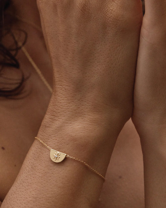 By Charlotte Lotus Bracelet - Gold Vermeil