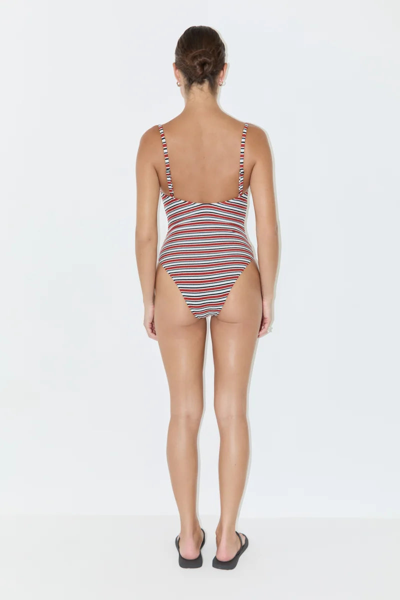 Towelling One Piece - Bold Stripe | Zulu & Zephyr AU