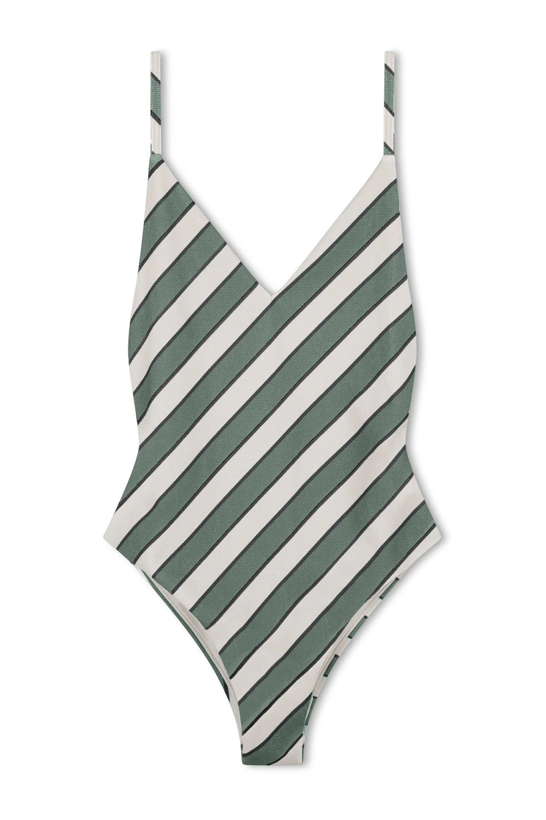 EUCALYPTUS STRIPE TEXTURED ONE PIECE