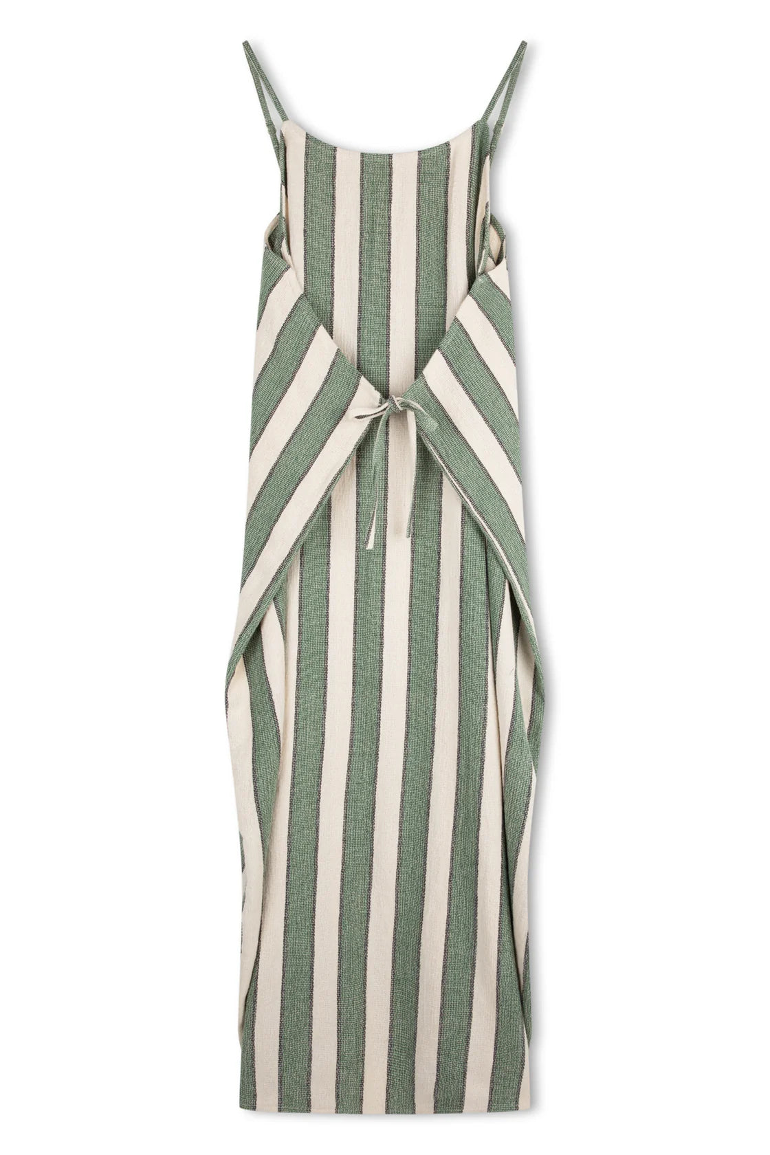 EUCALYPTUS STRIPE ORGANIC COTTON DRESS