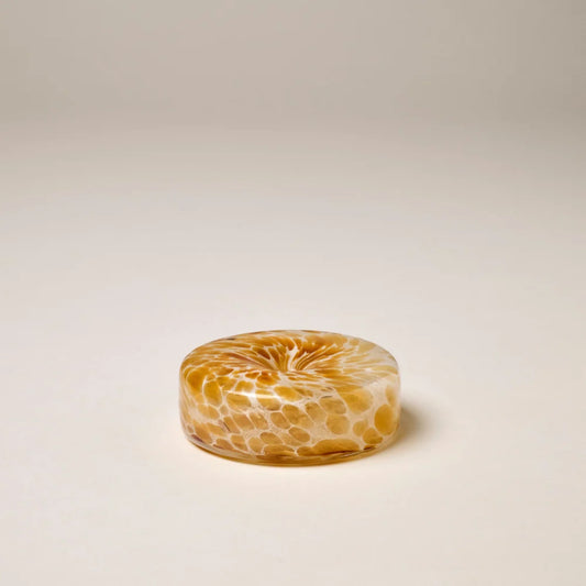 Glass Marble Holder Brown | Incense Holder | Gentle Habits