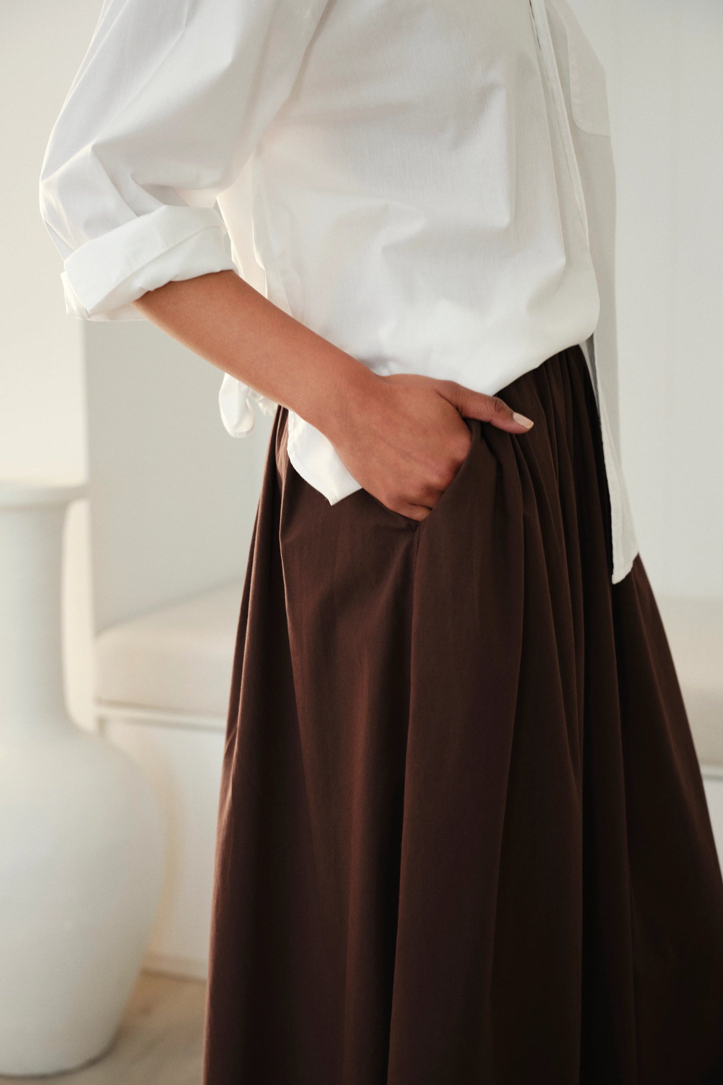 Ceres Life Florence Maxi Skirt – Chocolate | Australia