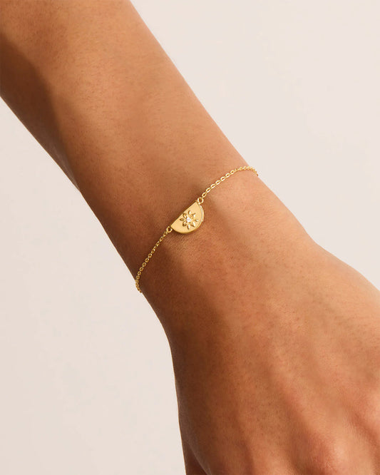 By Charlotte Lotus Bracelet - Gold Vermeil