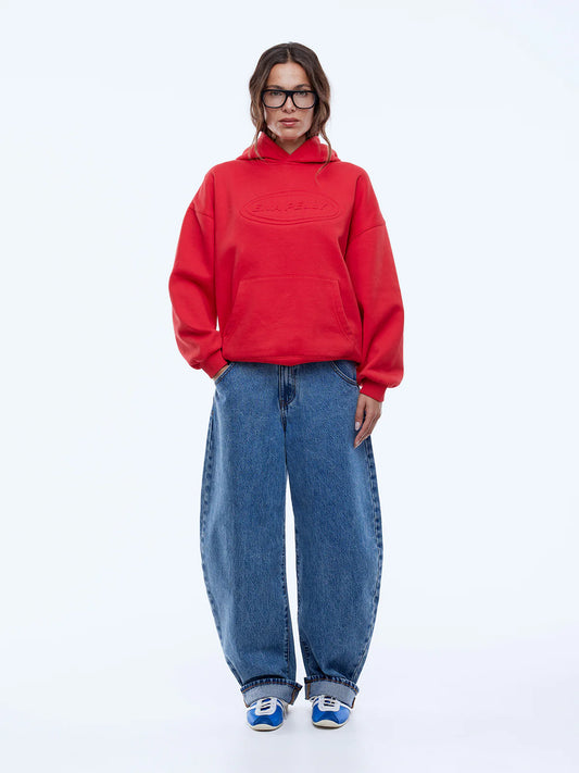 ENA PELLY WASHED DEBOSSED HOODIE